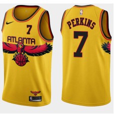 Atlanta Hawks #7 Warren Perkins Jersey -Yellow 2021-22 City