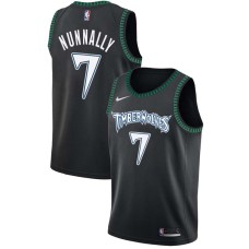 Minnesota Timberwolves #7 James Nunnally Jersey -Black Throwback