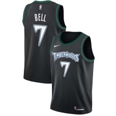 Minnesota Timberwolves #7 Jordan Bell Jersey -Black Throwback