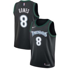 Minnesota Timberwolves #8 Ryan Gomes Jersey -Black Throwback