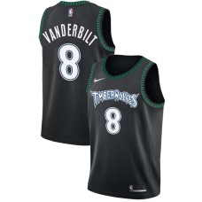 Minnesota Timberwolves #8 Jarred Vanderbilt Jersey -Black Throwback