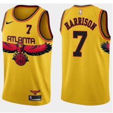 Atlanta Hawks #7 Bob Harrison Jersey -Yellow 2021-22 City