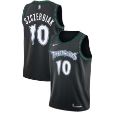 Minnesota Timberwolves #10 Wally Szczerbiak Jersey -Black Throwback