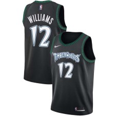 Minnesota Timberwolves #12 Corey Williams Jersey -Black Throwback