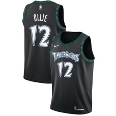 Minnesota Timberwolves #12 Kevin Ollie Jersey -Black Throwback