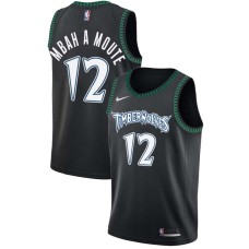 Minnesota Timberwolves #12 Luc Mbah a Moute Jersey -Black Throwback