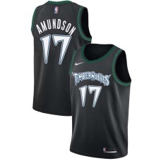 Minnesota Timberwolves #17 Lou Amundson Jersey -Black Throwback