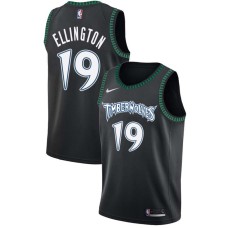 Minnesota Timberwolves #19 Wayne Ellington Jersey -Black Throwback