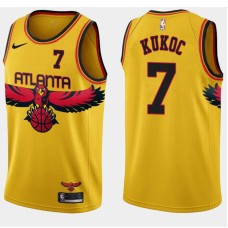 Atlanta Hawks #7 Toni Kukoc Jersey -Yellow 2021-22 City