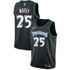 Minnesota Timberwolves #25 Marlon Maxey Jersey -Black Throwback