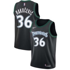 Minnesota Timberwolves #36 Igor Rakocevic Jersey -Black Throwback