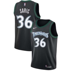 Minnesota Timberwolves #36 Dario Saric Jersey -Black Throwback