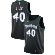 Minnesota Timberwolves #40 Eric Riley Jersey -Black Throwback