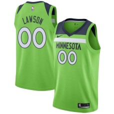 Minnesota Timberwolves #00 AJ Lawson Jersey -Green