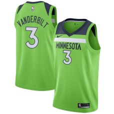 Minnesota Timberwolves #3 Jarred Vanderbilt Jersey -Green