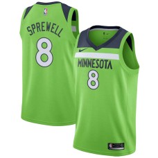 Minnesota Timberwolves #8 Latrell Sprewell Jersey -Green