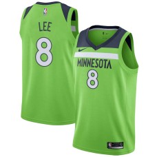 Minnesota Timberwolves #8 Malcolm Lee Jersey -Green