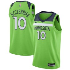 Minnesota Timberwolves #10 Wally Szczerbiak Jersey -Green