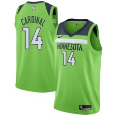 Minnesota Timberwolves #14 Brian Cardinal Jersey -Green