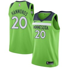 Minnesota Timberwolves #20 Tom Hammonds Jersey -Green