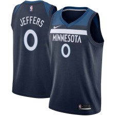 Minnesota Timberwolves #0 Othyus Jeffers Jersey -Navy