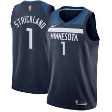 Minnesota Timberwolves #1 Rod Strickland Jersey -Navy