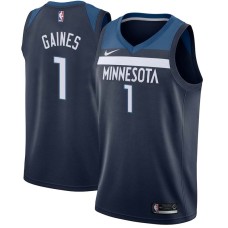 Minnesota Timberwolves #1 Sundiata Gaines Jersey -Navy