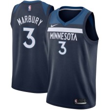 Minnesota Timberwolves #3 Stephon Marbury Jersey -Navy