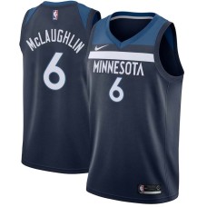 Minnesota Timberwolves #6 Jordan McLaughlin Jersey -Navy