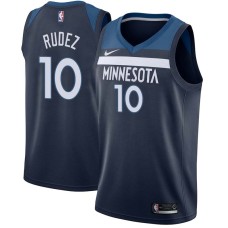 Minnesota Timberwolves #10 Damjan Rudez Jersey -Navy