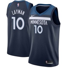 Minnesota Timberwolves #10 Jake Layman Jersey -Navy