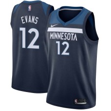 Minnesota Timberwolves #12 Jacob Evans Jersey -Navy