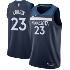 Minnesota Timberwolves #23 Tyrone Corbin Jersey -Navy