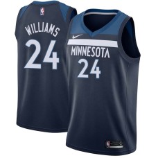 Minnesota Timberwolves #24 Micheal Williams Jersey -Navy