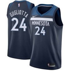 Minnesota Timberwolves #24 Tom Gugliotta Jersey -Navy