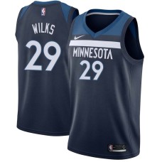 Minnesota Timberwolves #29 Mike Wilks Jersey -Navy