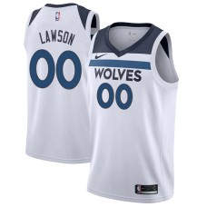 Minnesota Timberwolves #00 AJ Lawson Jersey -White