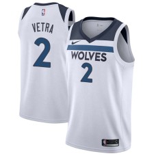 Minnesota Timberwolves #2 Gundars Vetra Jersey -White