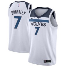 Minnesota Timberwolves #7 James Nunnally Jersey -White