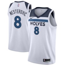 Minnesota Timberwolves #8 Rasho Nesterovic Jersey -White