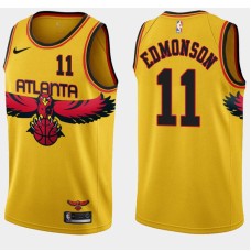 Atlanta Hawks #11 Keith Edmonson Jersey -Yellow 2021-22 City