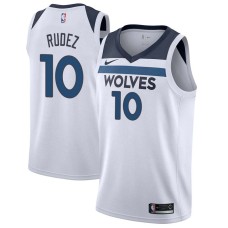 Minnesota Timberwolves #10 Damjan Rudez Jersey -White