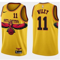 Atlanta Hawks #11 Morlon Wiley Jersey -Yellow 2021-22 City