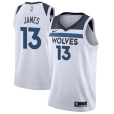 Minnesota Timberwolves #13 Mike James Jersey -White