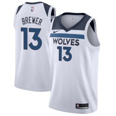 Minnesota Timberwolves #13 Corey Brewer Jersey -White