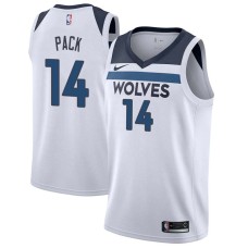 Minnesota Timberwolves #14 Robert Pack Jersey -White