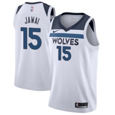 Minnesota Timberwolves #15 Nathan Jawai Jersey -White