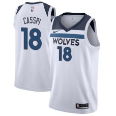 Minnesota Timberwolves #18 Omri Casspi Jersey -White