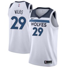 Minnesota Timberwolves #29 Mike Wilks Jersey -White