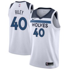 Minnesota Timberwolves #40 Eric Riley Jersey -White